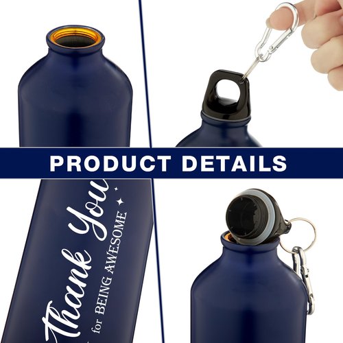 Zhehao 10 Pcs Employee Appreciation Gifts Thank You Water Bottle Gifts for Staff Coworker Lightweight Reusable Leakproof Sports Water Bottle(25 oz)