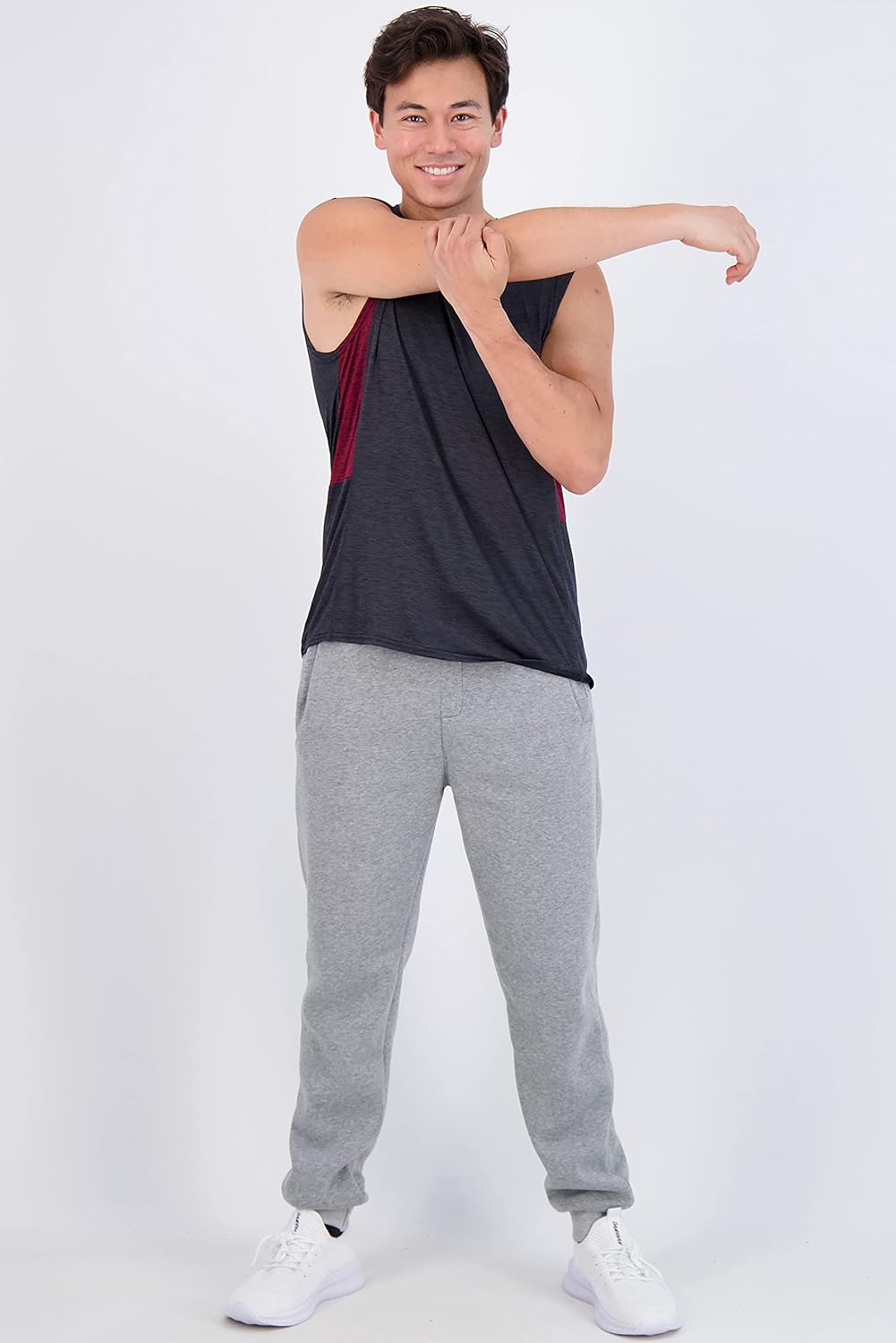 Real Essentials Men's Dry Fit Workout Tank Top - Sleeveless Athletic Shirt | Big & Tall Sizes Available