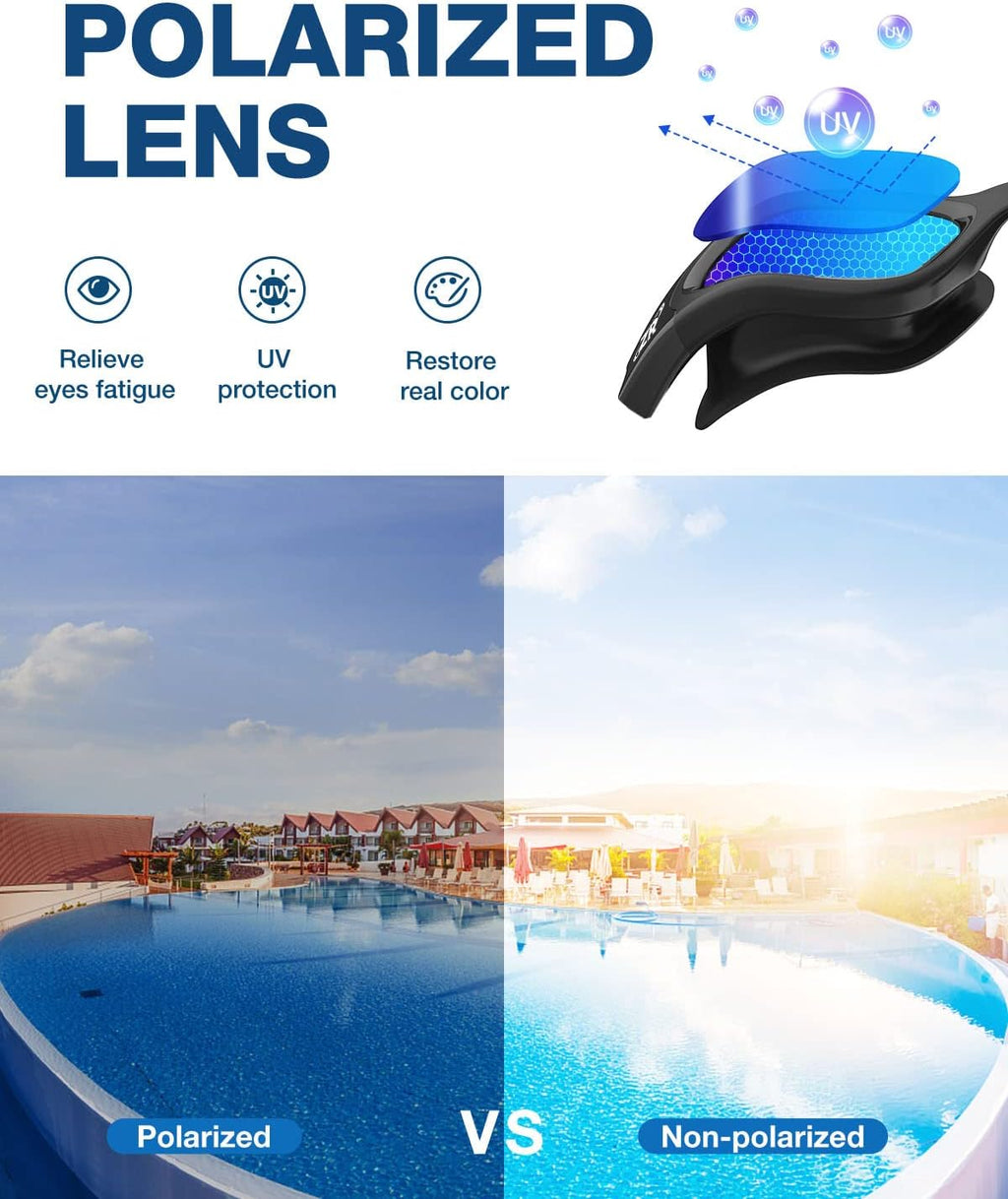 ZIONOR Swim Goggles - Upgraded G1 Polarized Anti-Fog Design for Adults | Comfortable Fit