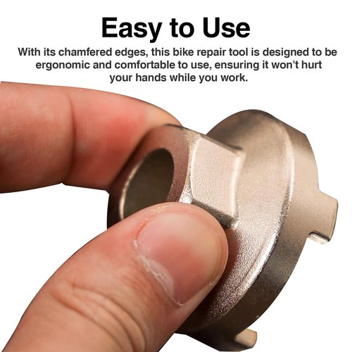 CONSIO Bike Single Speed Freewheel Removal Tool, Sprocket Puller Tool BMX 4 Notch Freewheel Cassette Install Remover Removal Tool