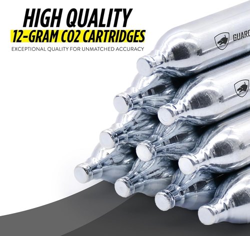 Guard Dog Security CO2 Cartridges - 8 Gram & 12 Gram Non-Threaded for BB Guns & Airsoft Pistols