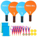 Beeplove 2 Beach Games Toy Paddle Ball Sets - Funny Paddleball Rackets Game, Outdoor Sports Toys for Kids Adults Family Games Yard Lawn Party Supplies, Blue Orange, Medium