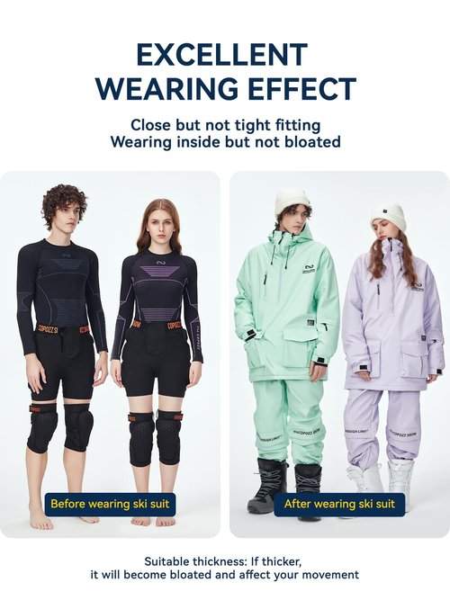 COPOZZ RZ-Labs Padded Shorts, Protective Hip Butt Pads, Crash Pad for ski Snowboarding Skating Skateboard for Men Women Youth