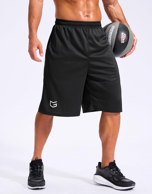 G Gradual Men's Basketball Shorts - 12" Lightweight Mesh Athletic Shorts with Pockets | Loose Fit