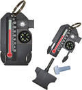 Sun Company Outsider - 4-in-1 Survival Multi-Tool | Compact Outdoor Gadget with Compass, Thermometer, Whistle & Fire Starter
