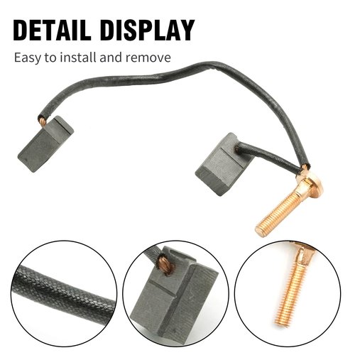 EATAKWARD 2Pcs JU2-H1801-20-00 Golf Cart Motor Brush, Replacement for Yamaha DM430-06 2.6KW G14 G16 G19 G20 G21 G22 Gas Electric 1995-2007
