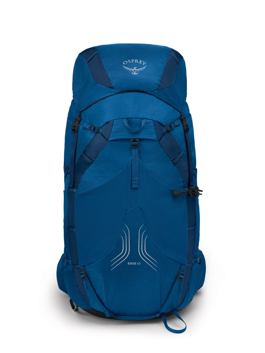 Osprey Exos 58L Men's Ultralight Backpacking Backpack, Blue Ribbon, S/M