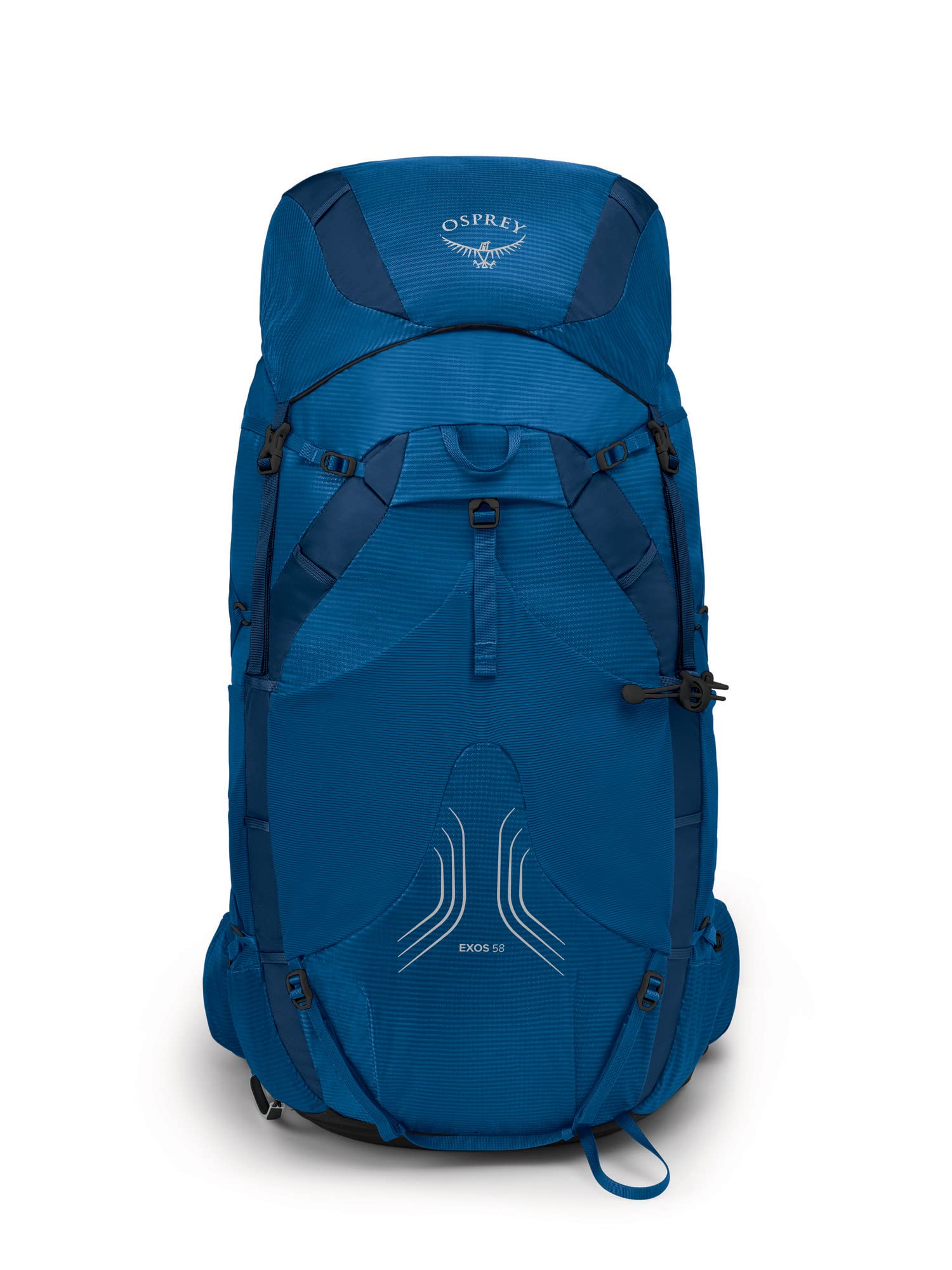 Osprey Exos 58L Men's Ultralight Backpacking Backpack, Blue Ribbon, S/M