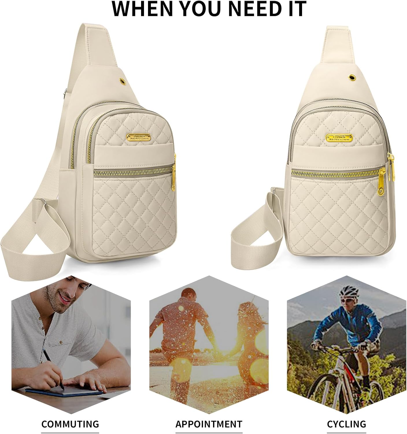 Skiennix Small Sling Bag - Casual Crossbody Backpack for Women & Men | Compact & Stylish Design