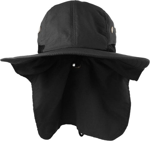 Falari Outdoor Sun Hat - Wide Brim with Neck Flap for Hiking, Gardening & Fishing | UV Protection