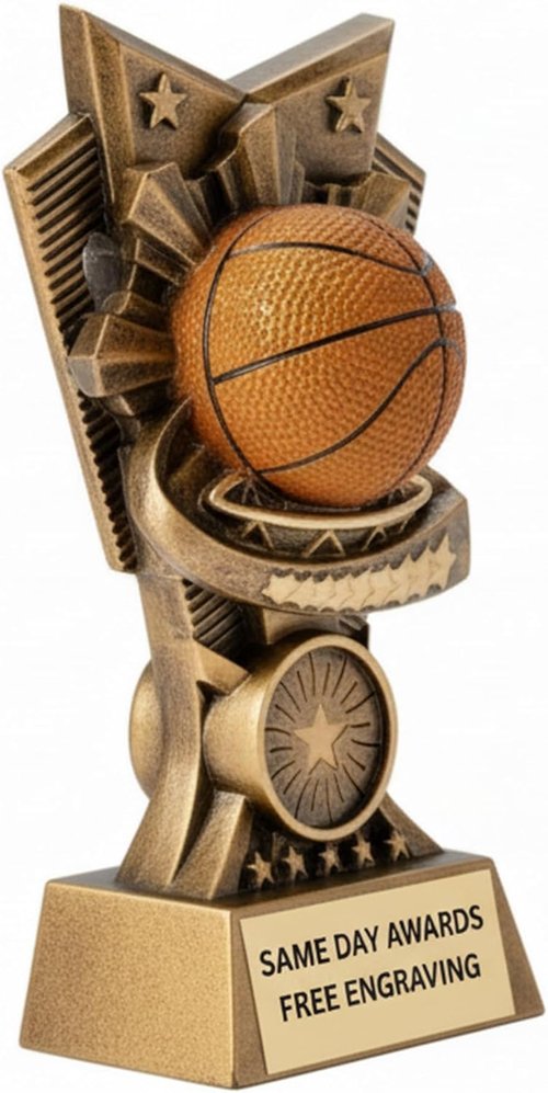 Champion V Sports Trophy - Custom Engraved 6-Inch Award for Youth & Adult Sports Teams | Perfect for MVPs & Tournaments