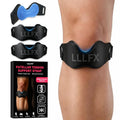 Patellar Tendon Support Straps by [Brand Name] - Adjustable Non-Slip Knee Bands for Pain Relief | Black, 2 Pack