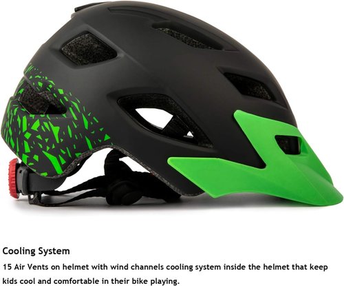 Exclusky Kids Bike Helmet - Adjustable Lightweight Safety Gear for Ages 5-8 | Perfect for Cycling & Skating