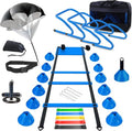 Agility Training Equipment | Skiennix 20FT Agility Ladder Set with Hurdles & Cones for Soccer & Basketball
