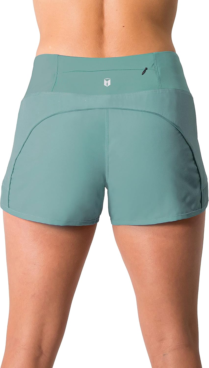 Tough Mode Women's Lightweight 3" Running Shorts - Breathable Mesh Liner & Zip Pocket