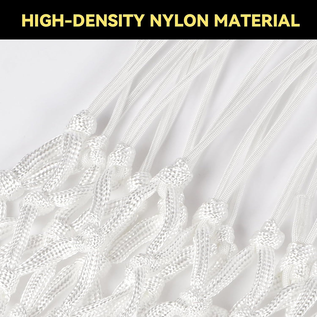 Premium Quality Basketball Net Replacement - Heavy Duty, All-Weather Design for Standard 12 Loop Rims