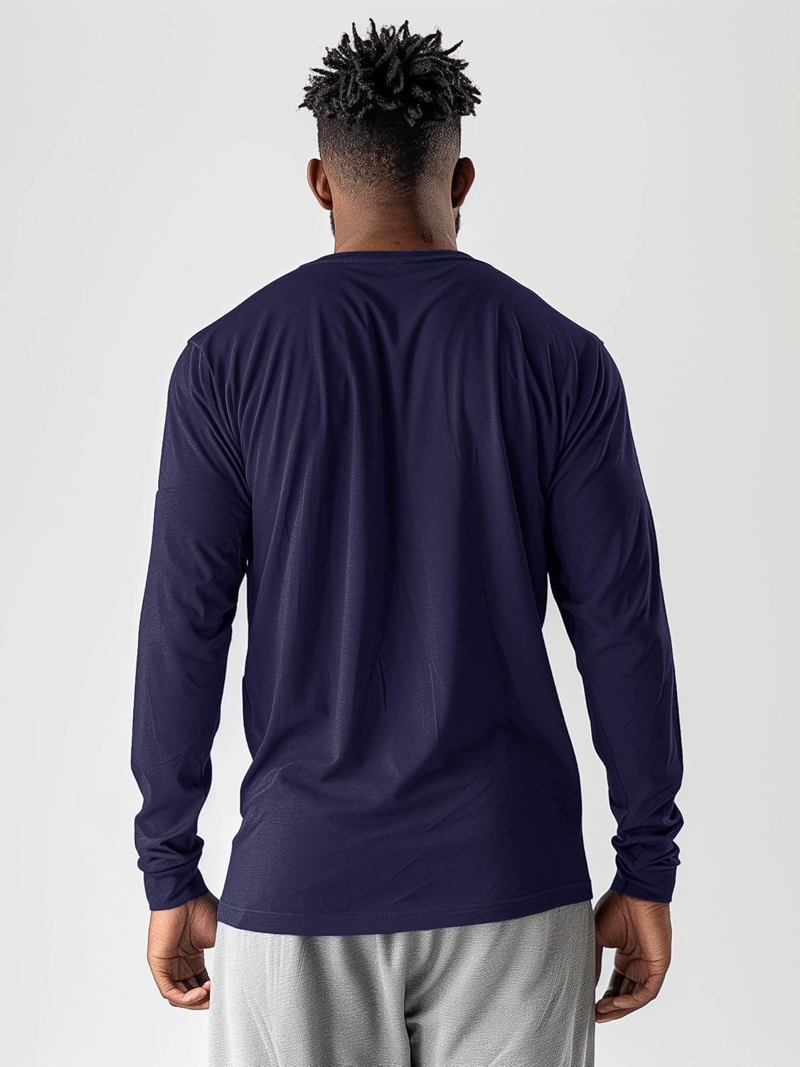 Skiennix Men's Long Sleeve Athletic Shirts - Quick Dry, Moisture-Wicking | 5-Pack for Gym & Running
