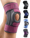 ABYON Knee Brace - Adjustable Support for Meniscus Tear & ACL Injuries | Triple Side Stabilizers, 360° Wraparound Strap