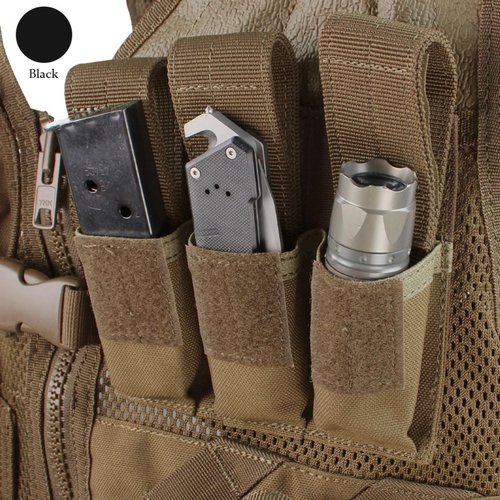Condor Cross Draw Vest/Tactical Belt (Black, Medium/Large)