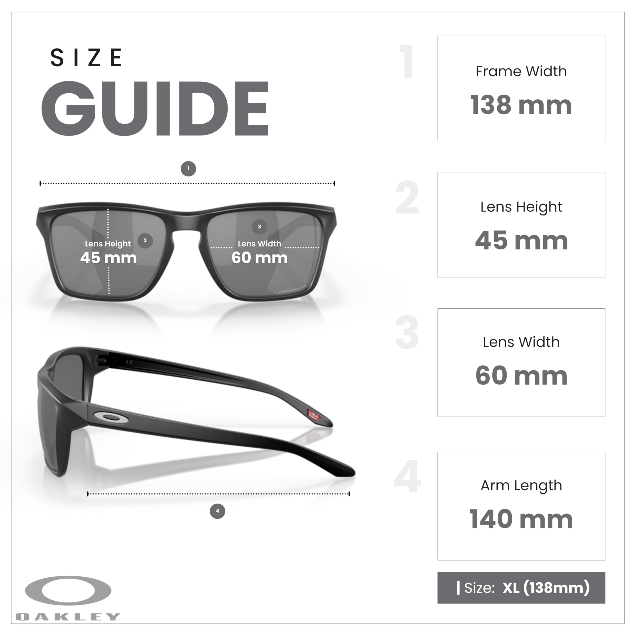 Oakley Sylas OO9448 Rectangle Sunglasses for Men+ Bundle Accessory Leash Kit, Microfiber Pouch