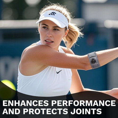 Tennis Elbow Brace for Men Women, Elbow Brace for Tendonitis Tennis Elbow & Golfer's Elbow, Adjustable Elbow Strap, Gray, REGULAR Size (M/L), 9"–11.5", 1 Pack