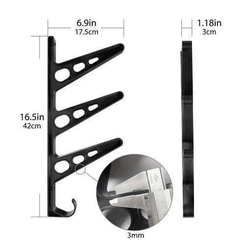 CAIKEI Skateboard Storage Rack Wall Mounted Hanger Longboard Organizer Display Holder Skateboard Tool Storage for Home and Garage,Space Saving for Skateboard, Longboard, Scooters, Helmets and More
