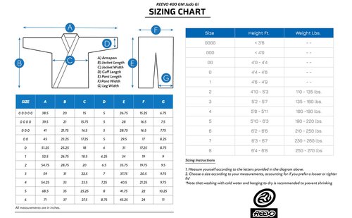 REEVO Student Judo Gi/Judo Uniform/Judogi with White Belt- White, 1