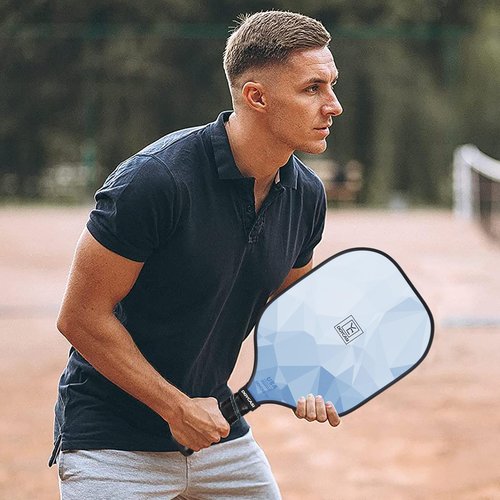 Pickleball Paddles Set of 2, 2026 USAPA Approved Pickleball Set, Fiberglass Lightweight Pickle Ball Rackets 2 Pack, 2 Outdoor Pickleball, 2 Indoor Pickleball Balls, 1 Pickleball Bag for Women and Men