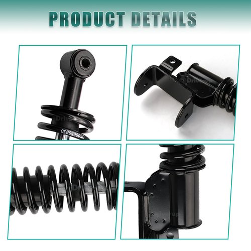 Drive-up Golf Cart Front Shock Strut Assembly, EZGO Driver Side and Passenger Side Front Shocks Fits for RXV 2008-Up Golf Carts, OEM 603024, 601246
