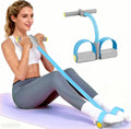 Pedal Resistance Bands - Durable 6-Tube Fitness Bands with Handles for Abdomen, Waist, Arms & Legs