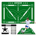 HAPBEAR Soccer Training Mat- Thickened 0.2 inch, Soccer Training Equipment for Footwork and Ball Mastery, Anti-Slip and Silent, Idea for All Ages to Improve Speed Strength Agility and Coordination