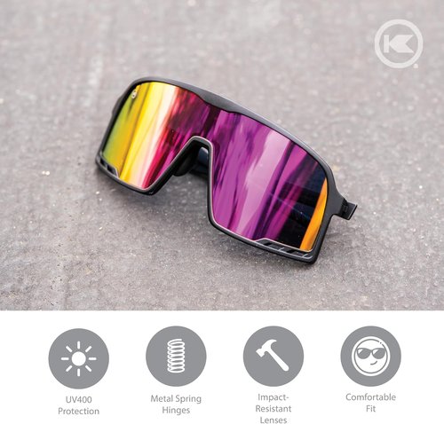 Knockaround Campeones Sport Sunglasses - UV400 Protection for Men & Women | Ideal for Baseball, Cycling & Running