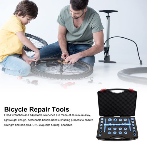 VLUOO Bike Hub Bearing Press Kit, Universal Bicycle Bearing Press Tool, Soft Tail Frame Drift Bearing Tool Kit for Bicycle Repair