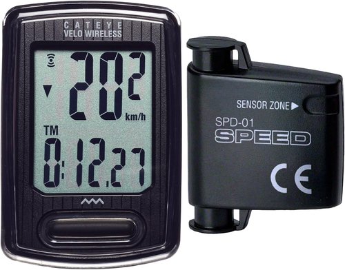 CATEYE Velo Wireless Bike Computer - Speedometer & Odometer with Calorie Tracking | Waterproof, Auto Start/Stop