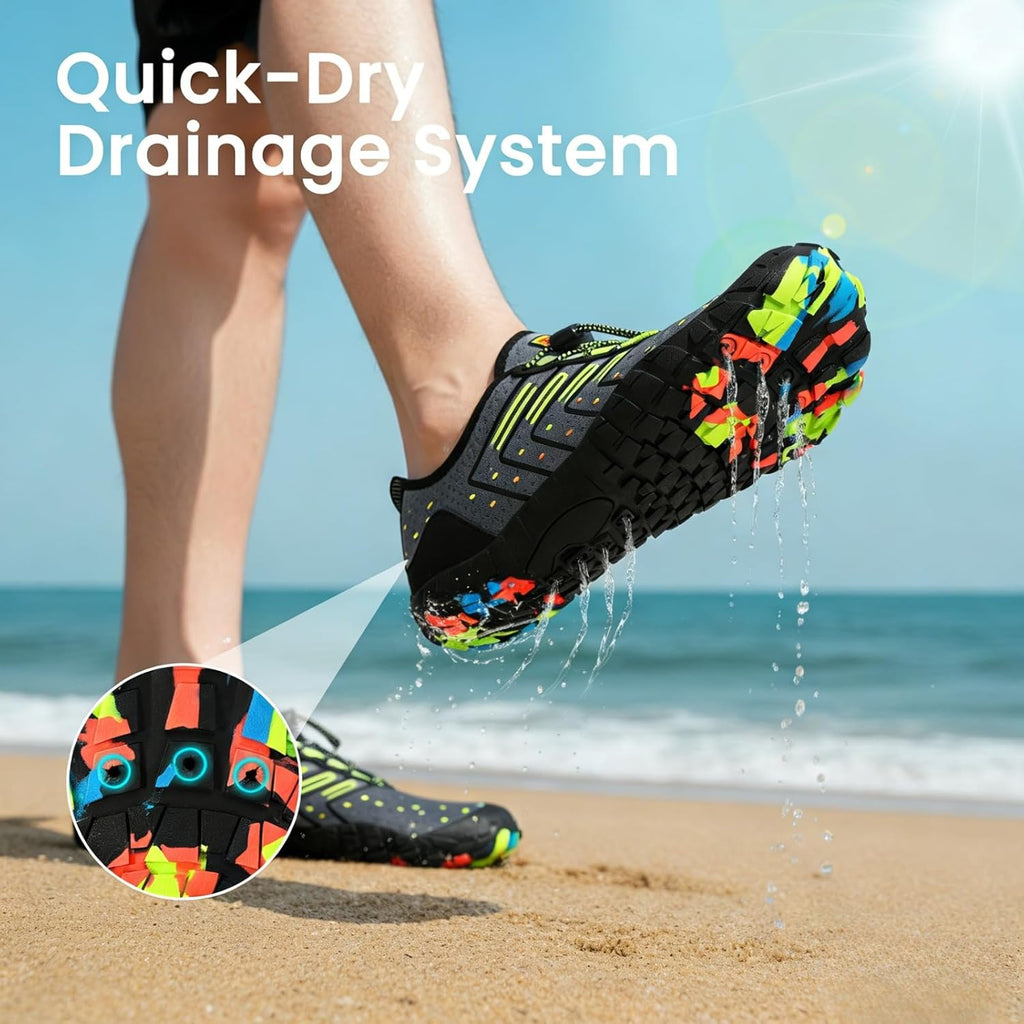 Skiennix Water Shoes - Quick-Dry Barefoot Aqua Socks for Men & Women | Ideal for Swimming, Beach & Hiking