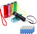 Hilngav 6 Pack Mini Flashlight Bulk, Small Aluminum LED Powerful Handheld Flash Light with Batteries Lanyard High Lumens Flashlights for Night Reading Christmas Gifts Stocking Stuffers Camping