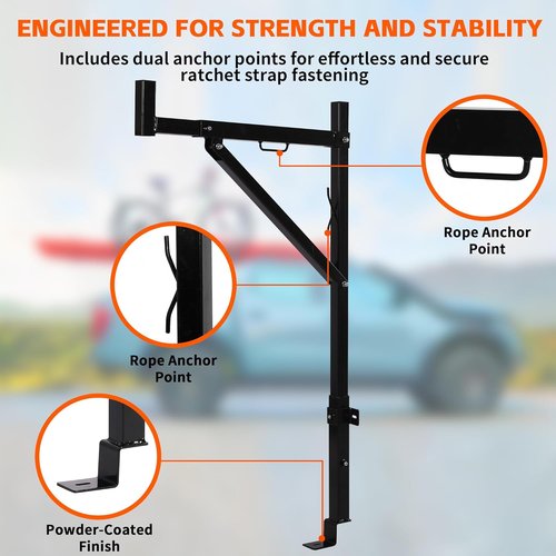 MaxxHaul 70233 Heavy Duty Ladder Rack. , Black