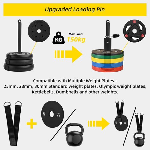 LAT Pulldown Pulley System - Home Gym Cable Machine Attachment for Weight Lifting | Complete Workout Kit