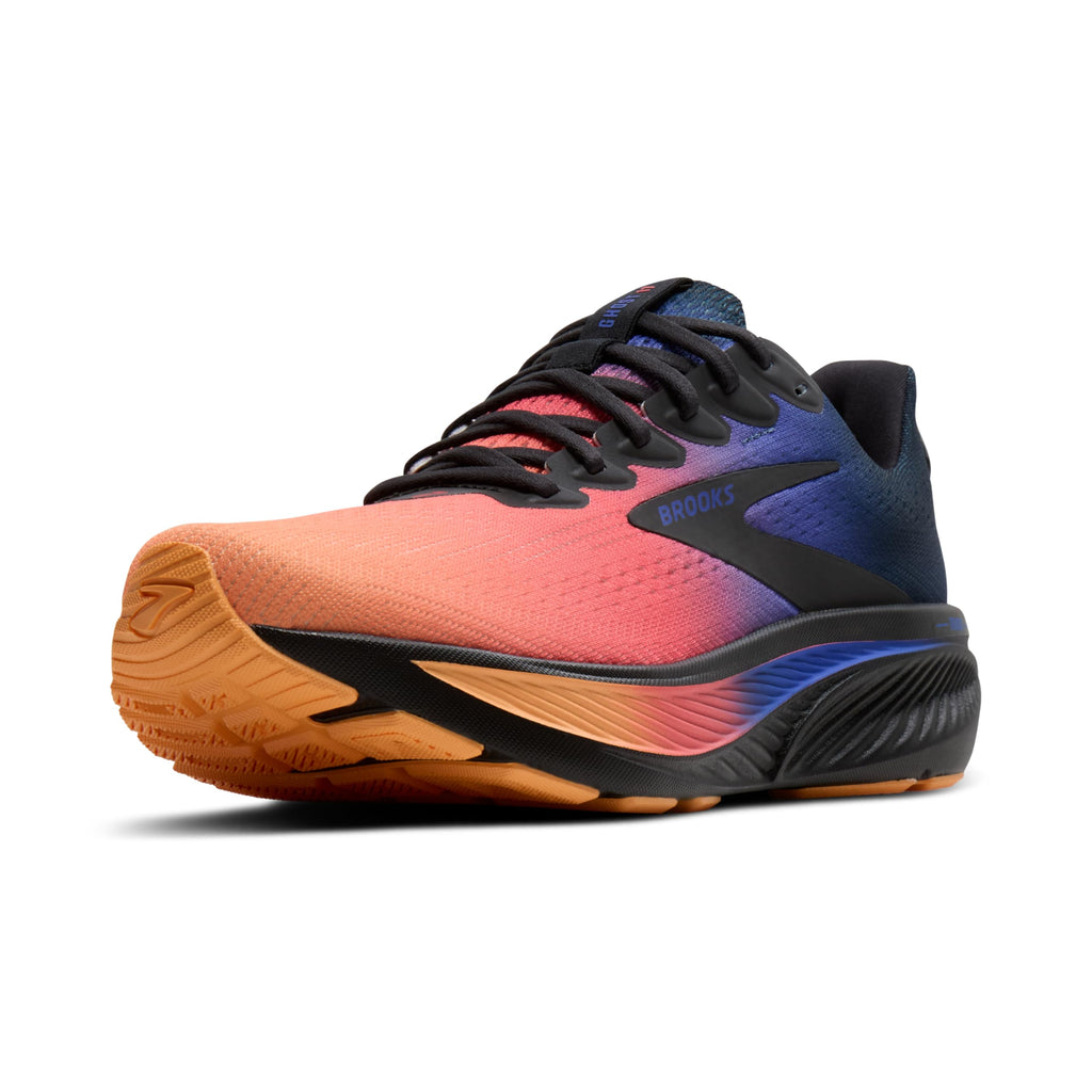 Brooks Women’s Ghost 17 Neutral Running Shoe - Night/Blue/Papaya - 8.5 Medium
