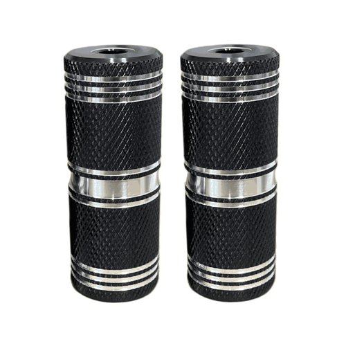 WADEKING WHW Wheelie No Thread Pegs Aluminum Alloy 105mm Suitable for 14mm and12mm、3/8 Inch E/Bike Axles (Black)