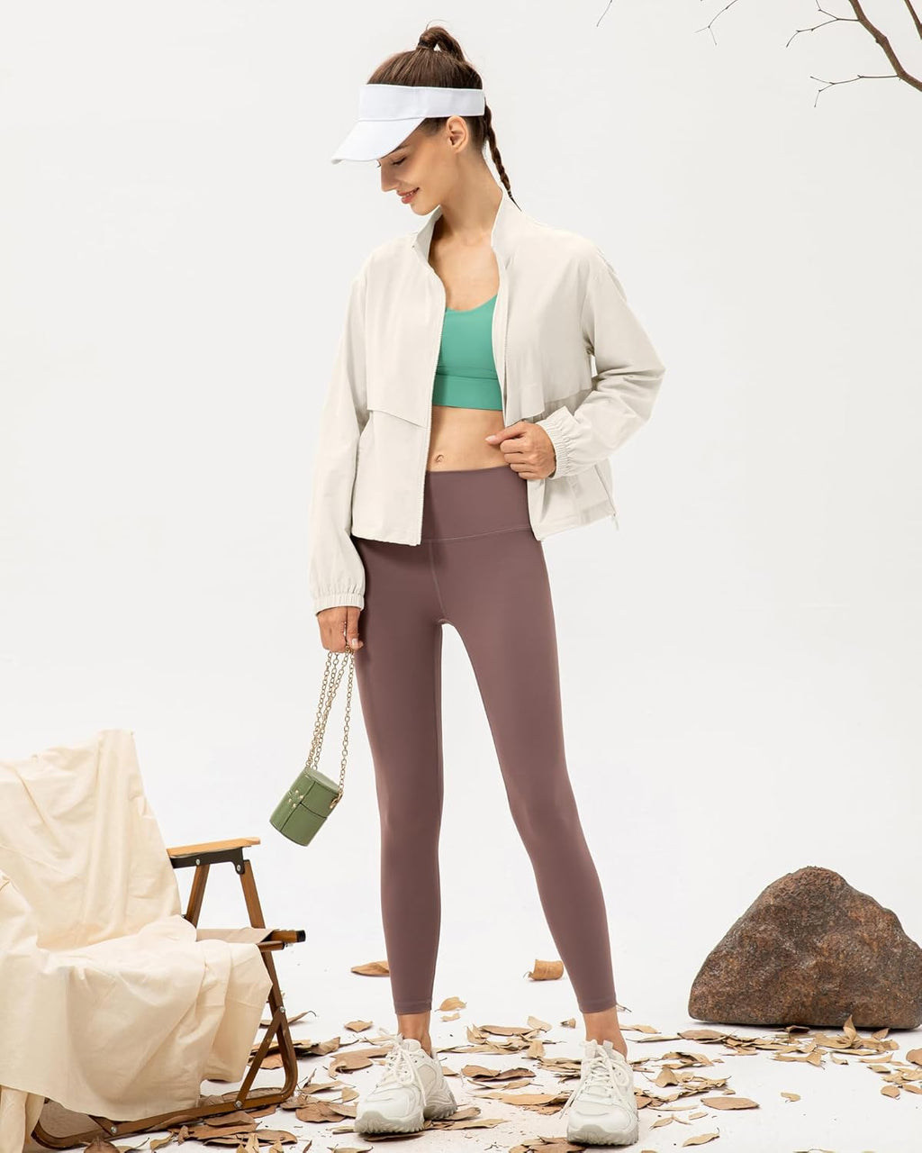 Skiennix Women's Lightweight Zip-Up Athletic Jacket - Sun Protection & Stand Collar | Outdoor Wear