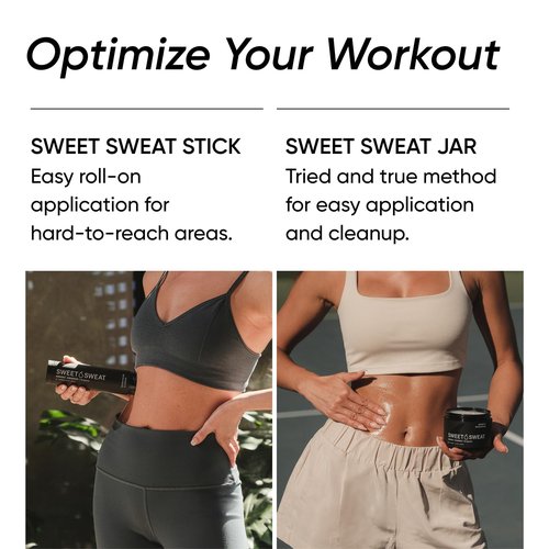 Sports Research Sweet Sweat 'Workout Enhancer' Gel - Maximize Your Exercise & Sweat Faster - 6.4oz Stick