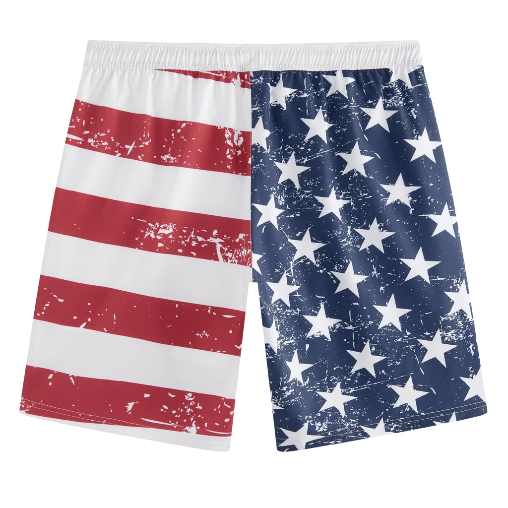 maamgic Mens Swim Trunks 9" with Zipper Pockets, Quick Dry Board Shorts, 4-Way Stretch Compression Lined Bathing Suits