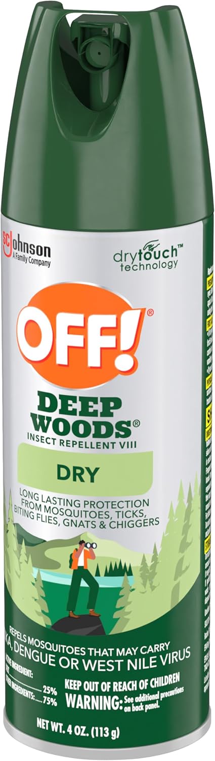 OFF! Deep Woods Bug Spray - Long-Lasting Insect Repellent for Outdoor Protection | 4 Oz (Pack of 3)