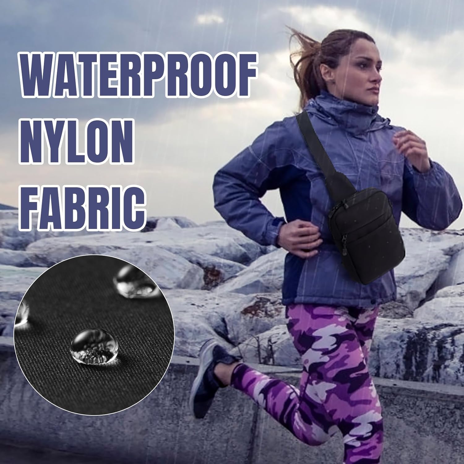 Skiennix Concealed Carry Sling Gun Bag - Waterproof Crossbody Pistol Case for Women | EDC Shoulder Pouch