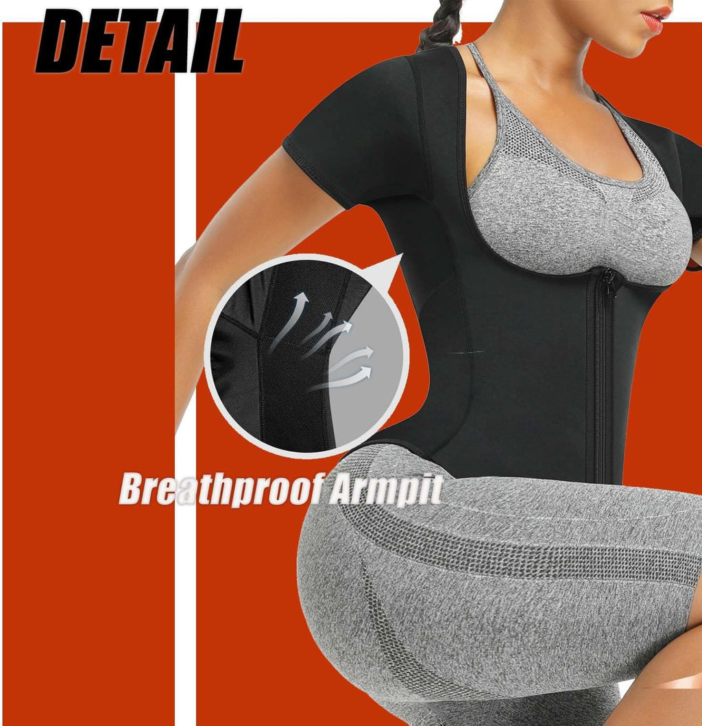 REMEBSWEAT Sauna Suit Shirt - Women's Weight Loss Sweat Vest for Effective Workouts | Fajas