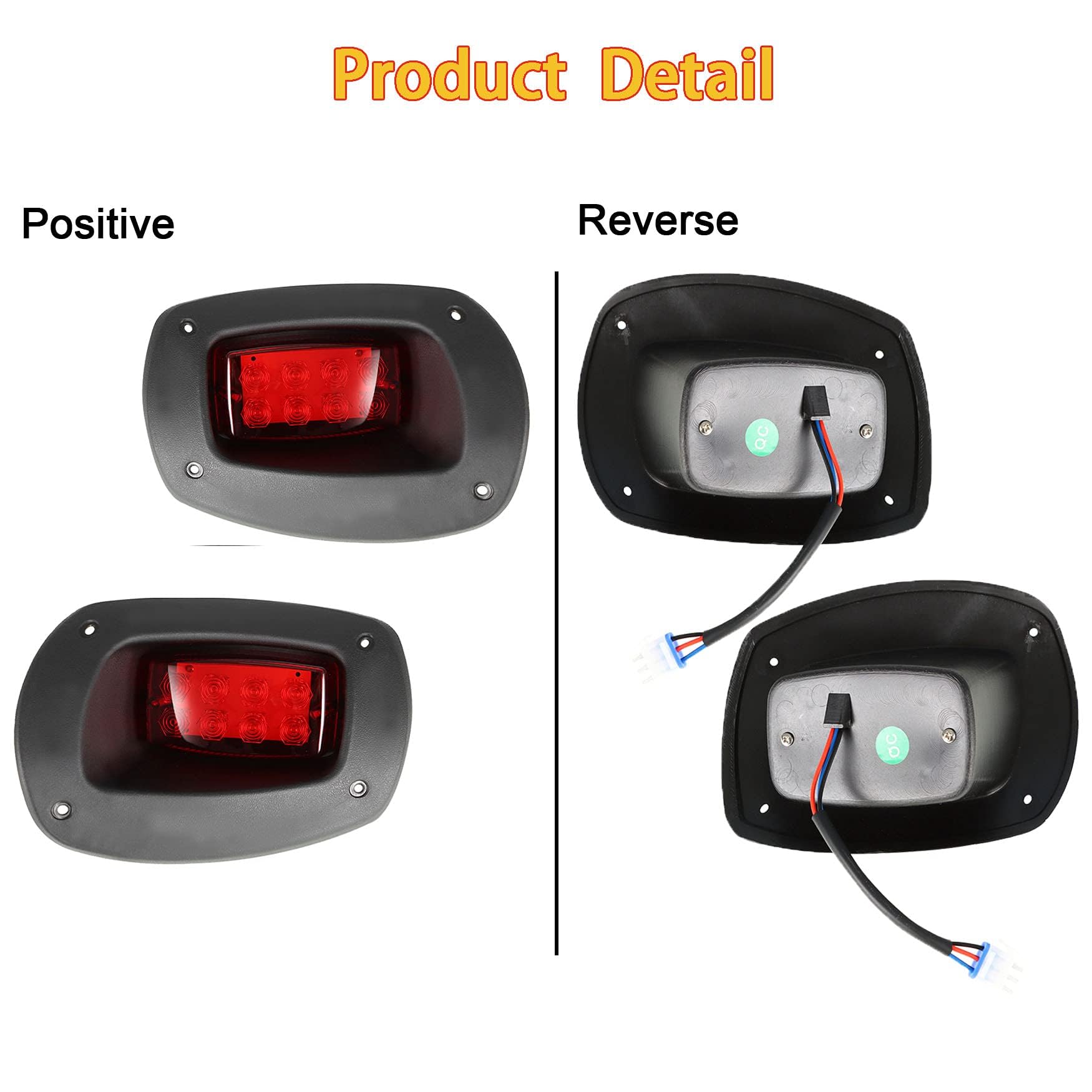 WFLNHB Light Kit Replacement for EZGO RXV Golf Cart 2008-2015