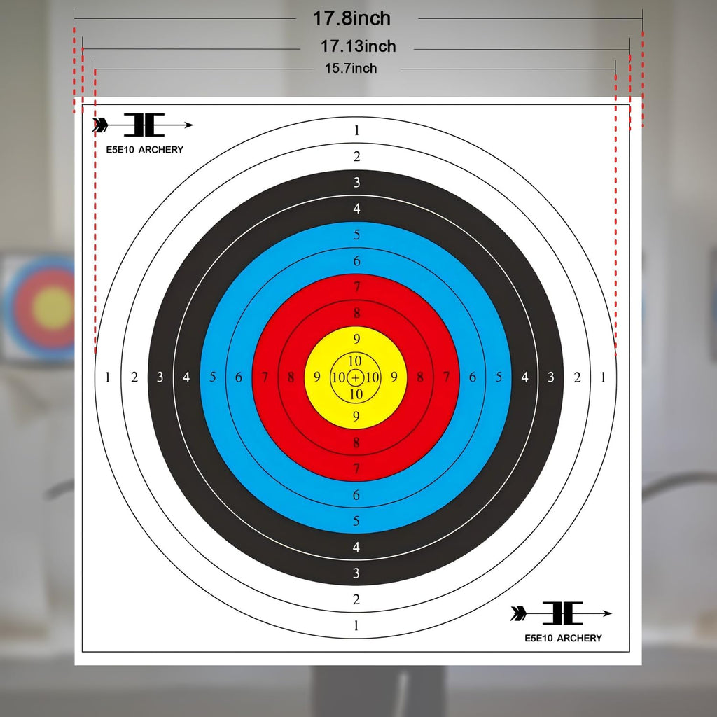 Targets Paper for Archery Shooting - Eco-Friendly Degradable Plastic - 20/40pcs Bow & Arrow Targets | 40cm x 40cm