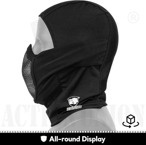 ACTIONUNION Tactical Airsoft Balaclava Mesh Mask Set - Lightweight, Breathable Design for Comfort