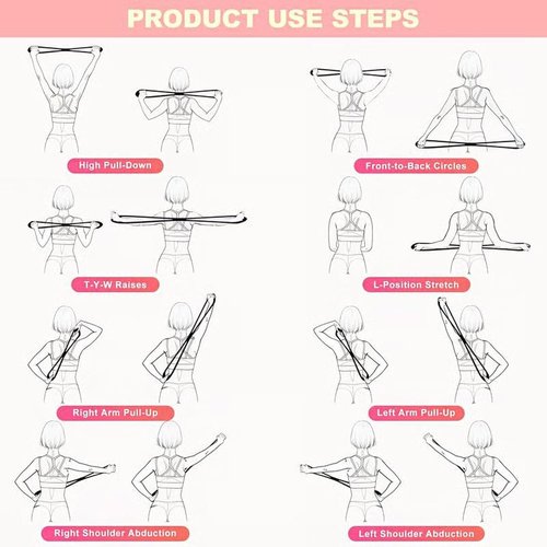 Figure 8 Resistance Band, Figure 8 Resistance Bands for Women Men, 25 lbs Keep Resistance BandFigure 8 for Working Out, Arm, Back, Fullbody Yoga Pulling Rope, Elastic Stretch Bands